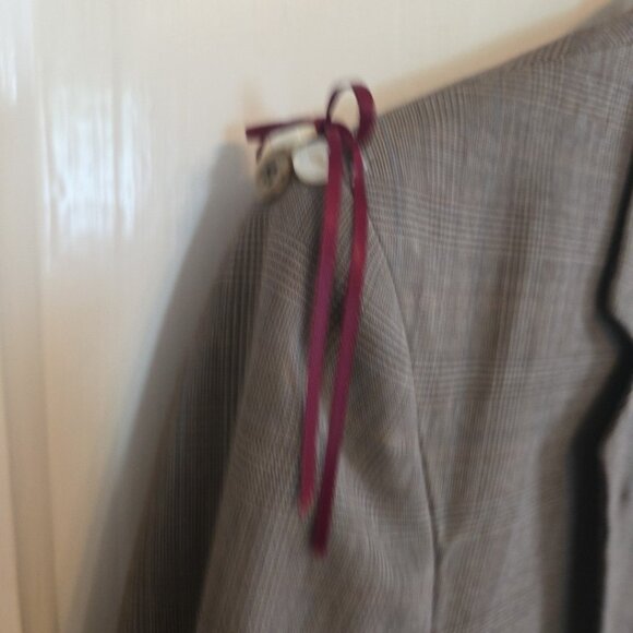 Vintage Boho Blazer Jacket Embellished 80's plaid Cottagecore Fits Womens S/M - Picture 4 of 11